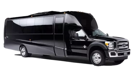 32 Passenger Black Bus